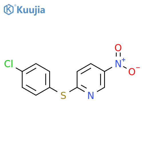 2-[(4-chlorophenyl)sulfanyl]-5-nitropyridine structure