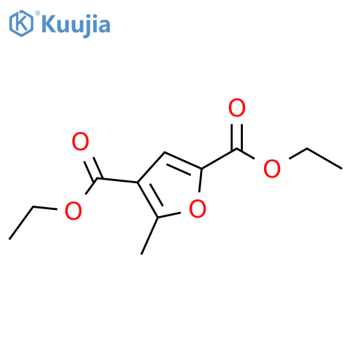2,4-Furandicarboxylic acid, 5-methyl-, diethyl ester structure