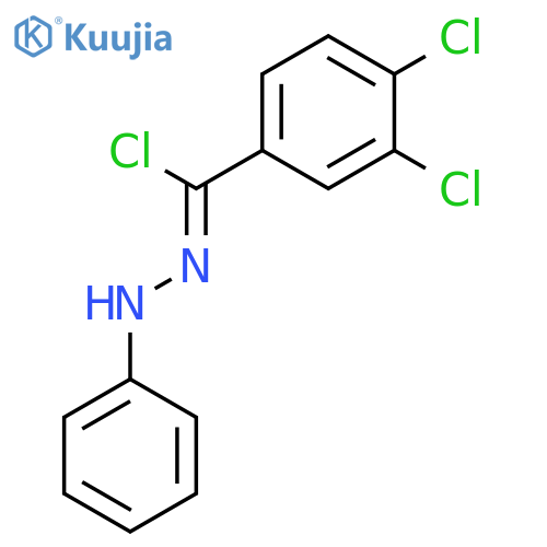 Benzenecarbohydrazonoyl chloride, 3,4-dichloro-N-phenyl- structure