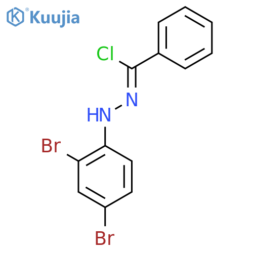 Benzenecarbohydrazonoylchloride, N-(2,4-dibromophenyl)- structure