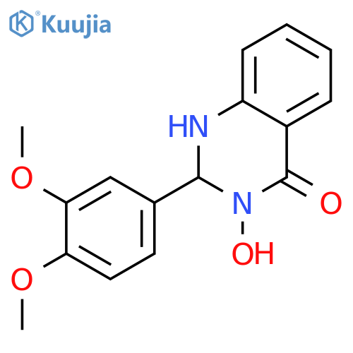2-(3,4-Dimethoxy-phenyl)-3-hydroxy-2,3-dihydro-1H-quinazolin-4-one structure