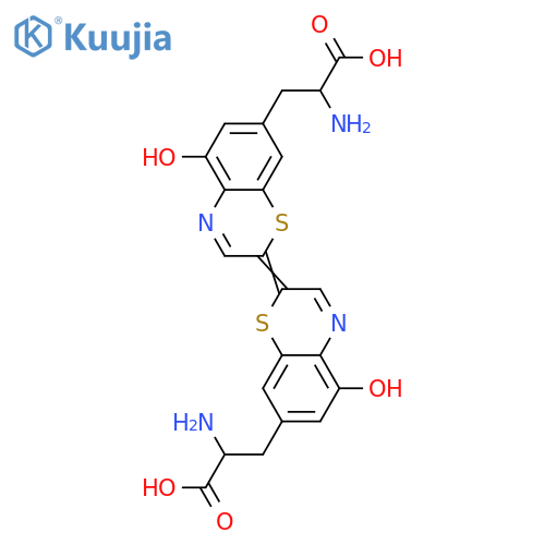 2H-1,4-Benzothiazine-7-propanoic acid, α-amino-2-[8-(2-amino-2-carboxyethyl)-5-hydroxy-2H-1,4-benzothiazin-2-ylidene]-5-hydroxy- structure
