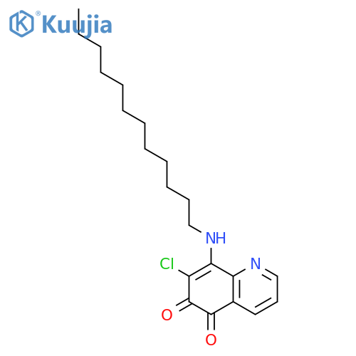 5,6-Quinolinedione,7-chloro-8-(dodecylamino)- structure