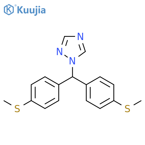 1H-1,2,4-Triazole, 1-[bis[4-(methylthio)phenyl]methyl]- structure