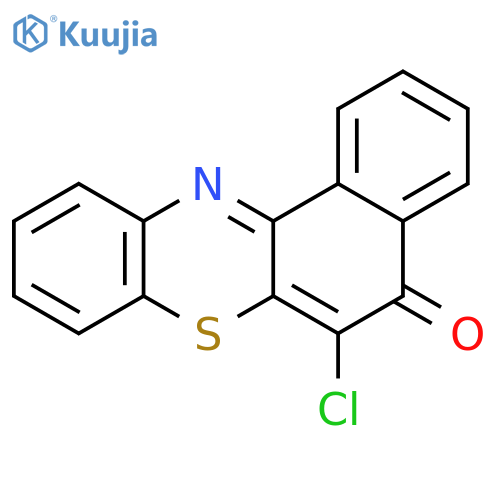 5H-Benzo[a]phenothiazin-5-one, 6-chloro- structure