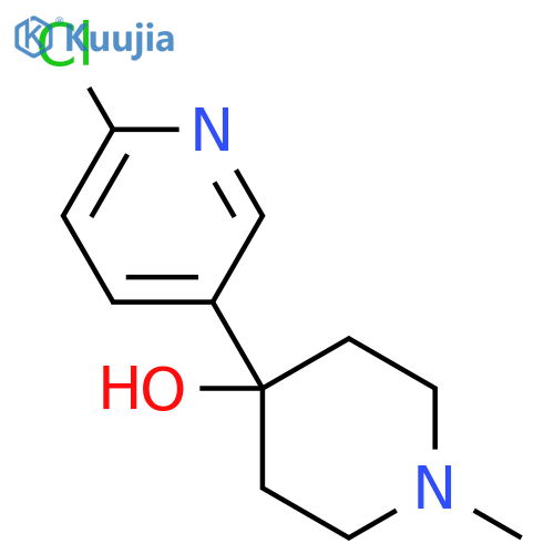 4-(6-Chloropyridin-3-yl)-1-methylpiperidin-4-ol structure