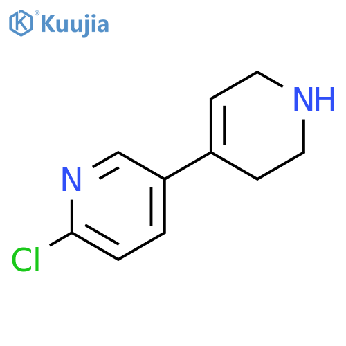 2-Chloro-5-(1,2,3,6-tetrahydropyridin-4-yl)pyridine structure