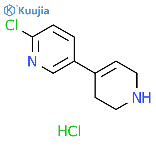 2-chloro-5-(1,2,3,6-tetrahydropyridin-4-yl)pyridine hydrochloride structure