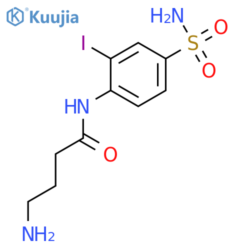 Butanamide, 4-amino-N-[4-(aminosulfonyl)-2-iodophenyl]- structure