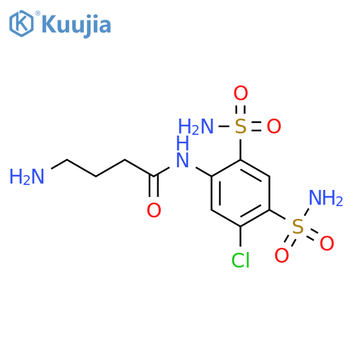 Butanamide, 4-amino-N-[2,4-bis(aminosulfonyl)-5-chlorophenyl]- structure