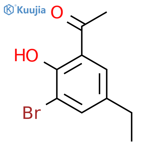 1-(3-bromo-5-ethyl-2-hydroxyphenyl)ethan-1-one structure