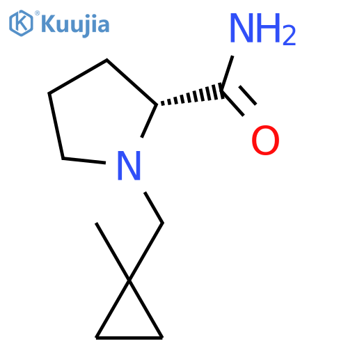 2-Pyrrolidinecarboxamide,1-[(1-methylcyclopropyl)methyl]-, (2R)- structure