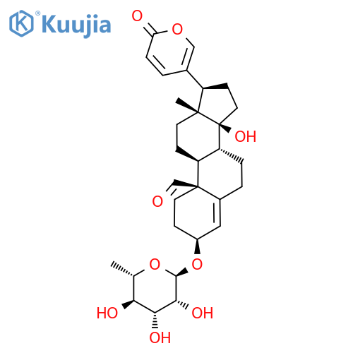 Bufa-4,20,22-trienolide, 3-[(6-deoxy-alpha-l-mannopyranosyl)oxy]-14-hydroxy-19-oxo-, (3beta)- structure
