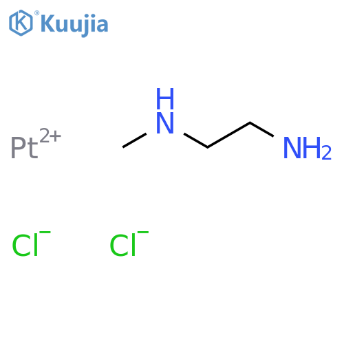 Platinum,dichloro(N-methyl-1,2-ethanediamine-kN,kN')-, (SP-4-3)- (9CI) structure
