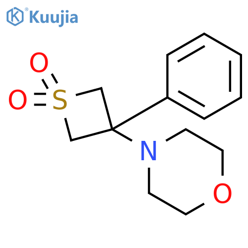 Morpholine,4-(1,1-dioxido-3-phenyl-3-thietanyl)- structure