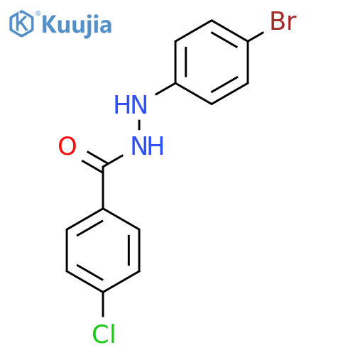 Benzoic acid, 4-chloro-, 2-(4-bromophenyl)hydrazide structure