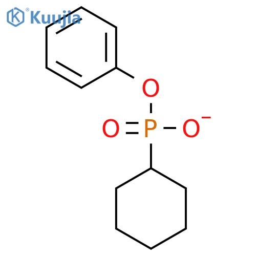 PHOSPHONIC ACID, CYCLOHEXYL-, MONOPHENYL ESTER structure