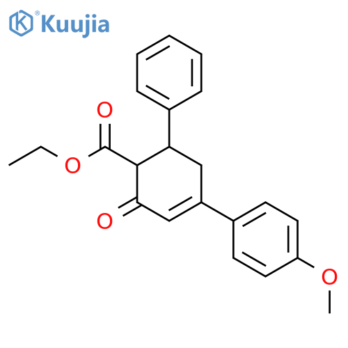 Ethyl 4-(4-Methoxyphenyl)-2-oxo-6-phenyl-3-cyclohexene-1-carboxylate structure