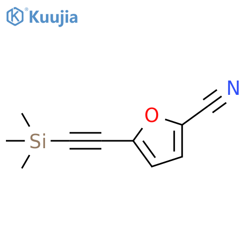 5-[2-(Trimethylsilyl)ethynyl]-2-furancarbonitrile structure