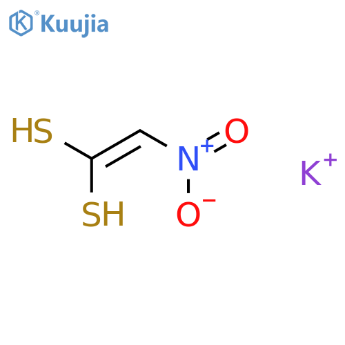 dipotassium (2-nitro-1-sulfanidylethenyl)sulfanide structure