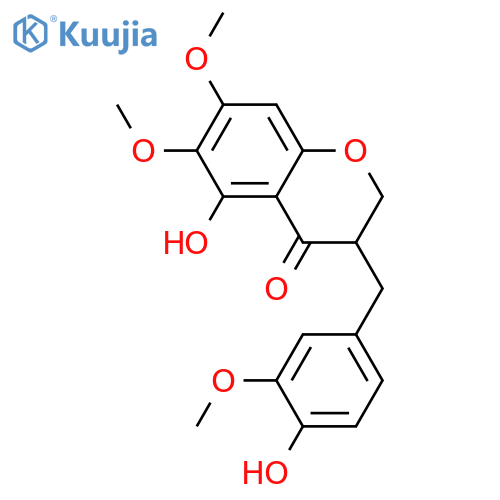 3',4',5,6,7-Pentahydroxyhomoisoflavanone; (ξ)-form, 3',6,7-Tri-Me ether structure