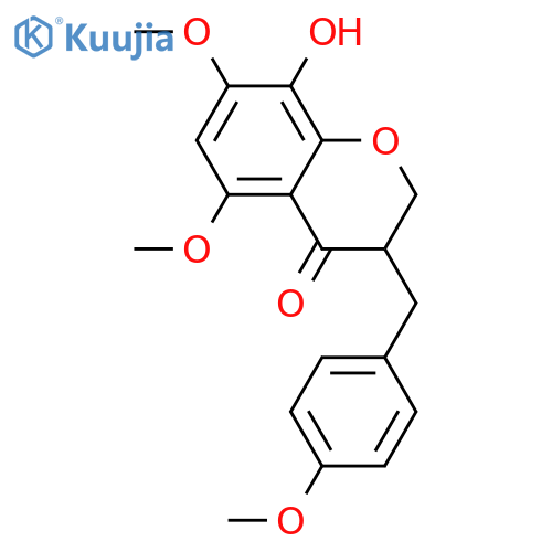 4',5,7,8-Tetrahydroxyhomoisoflavanone; (ξ)-form, 4',5,7-Tri-Me ether structure