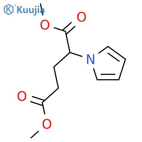 Pentanedioic acid,2-(1H-pyrrol-1-yl)-, 1,5-dimethyl ester structure