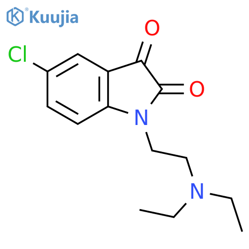 5-chloro-1-2-(diethylamino)ethyl-2,3-dihydro-1H-indole-2,3-dione structure