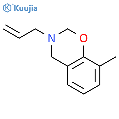 2H-1,3-BENZOXAZINE, 3,4-DIHYDRO-8-METHYL-3-(2-PROPENYL)- structure