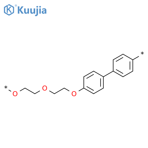 Poly(oxy-1,2-ethanediyloxy-1,2-ethanediyloxy[1,1'-biphenyl]-4,4'-diyl) structure