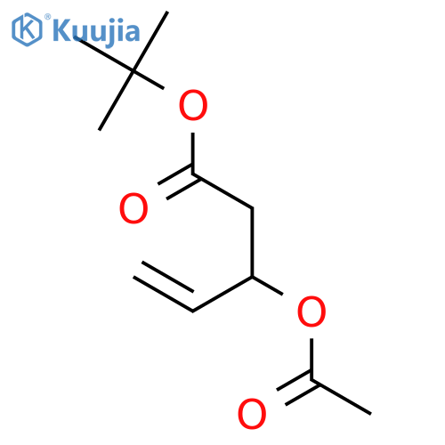 4-Pentenoic acid, 3-(acetyloxy)-, 1,1-dimethylethyl ester structure