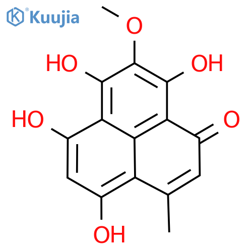 1H-Phenalen-1-one, 3,4,7,9-tetrahydroxy-2-methoxy-6-methyl- structure