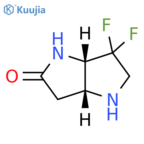 cis-3,3-difluoro-1,2,3a,4,6,6a-hexahydropyrrolo[3,2-b]pyrrol-5-one structure