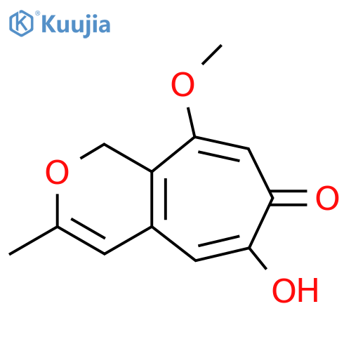 Cyclohepta[c]pyran-7(1H)-one,6-hydroxy-9-methoxy-3-methyl- structure