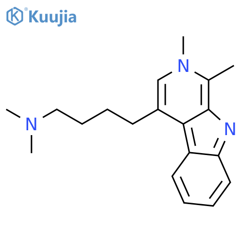 2H-Pyrido[3,4-b]indole-4-butanamine, N,N,1,2-tetramethyl- structure