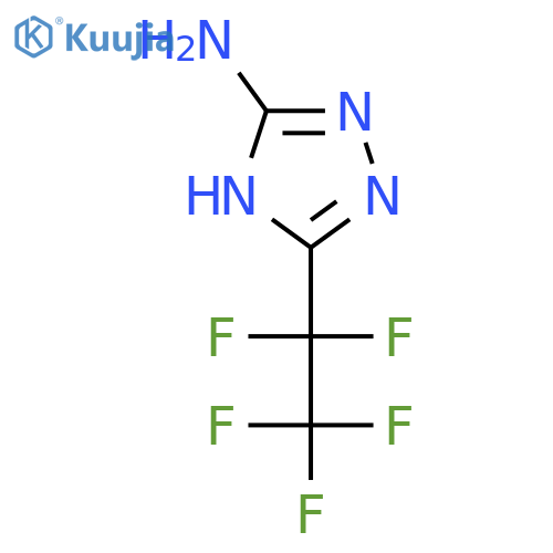 5-PENTAFLUOROETHYL-4H-[1,2,4]TRIAZOL-3-YLAMINE structure