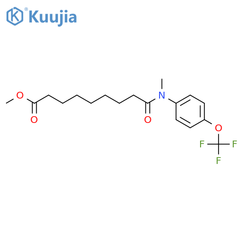 Nonanoic acid,9-[methyl[4-(trifluoromethoxy)phenyl]amino]-9-oxo-, methyl ester structure