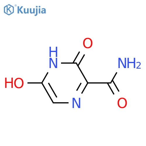 2-Pyrazinecarboxamide,3,4-dihydro-5-hydroxy-3-oxo- structure