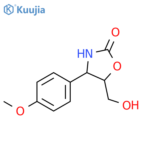 (4s,5s)-5-(hydroxymethyl)-4-(4-methoxyphenyl)-1,3-oxazolidin-2-on E structure