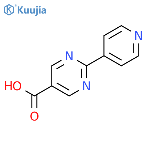 2-(Pyridin-4-yl)pyrimidine-5-carboxylic acid structure