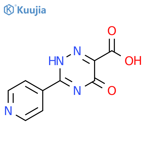 1,2,4-Triazine-6-carboxylic acid, 2,5-dihydro-5-oxo-3-(4-pyridinyl)- structure