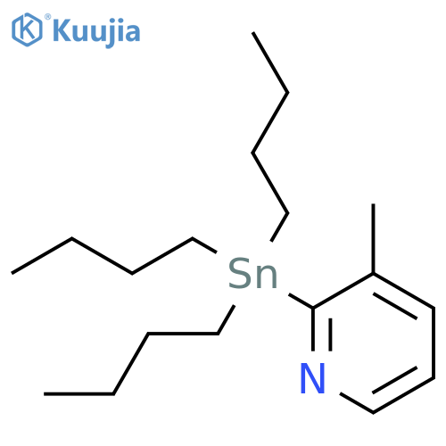 3-Methyl-2-(tributylstannyl)pyridine structure