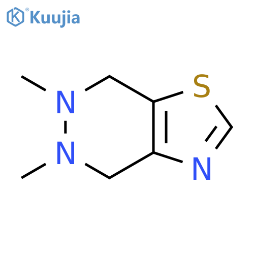 5,6-dimethyl-4,5,6,7-tetrahydrothiazolo[5,4-c]pyridazine structure