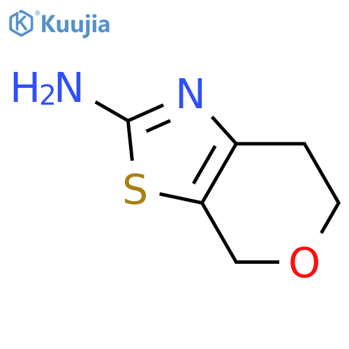 4H,6H,7H-pyrano[4,3-d][1,3]thiazol-2-amine structure