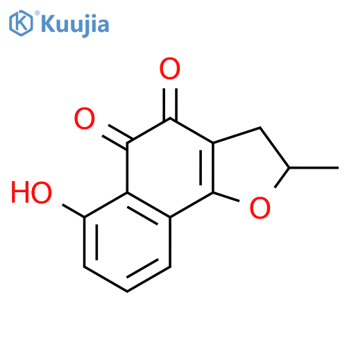 Naphtho[1,2-b]furan-4,5-dione, 2,3-dihydro-6-hydroxy-2-methyl-, (2S)- structure