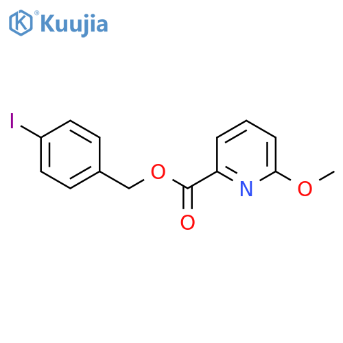 (4-Iodophenyl)methyl 6-methoxypyridine-2-carboxylate structure