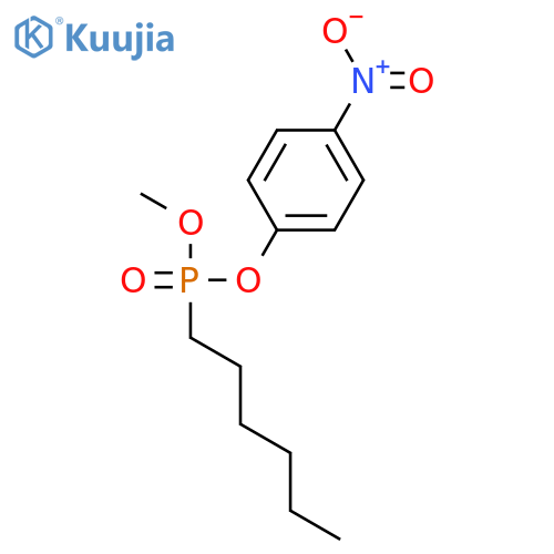 Methyl 4-nitrophenyl hexylphosphonate structure