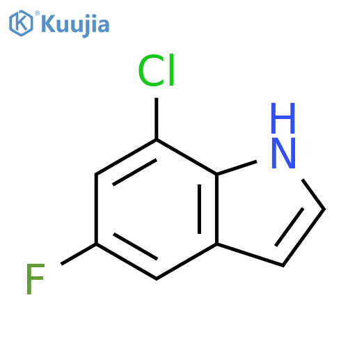 7-Chloro-5-fluoro-1H-indole structure