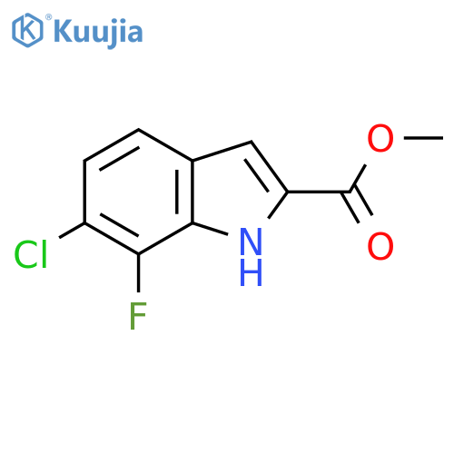 Methyl 6-chloro-7-fluoroindole-2-carboxylate structure