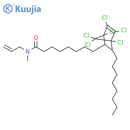 Bicyclo[2.2.1]hept-5-ene-2-octanamide,1,4,5,6,7,7-hexachloro-N-methyl-3-octyl-N-2-propenyl- (9CI) structure